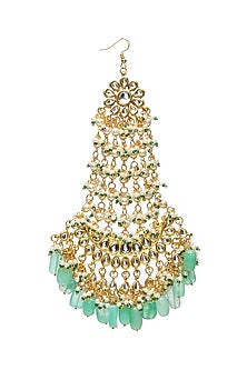 Gold Finish Kundan Polki & Stone Pasa