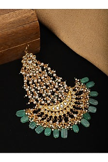 Gold Finish Kundan Polki & Stone Pasa