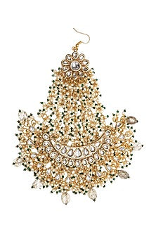 Gold Finish Kundan Polki & Stone Pasa