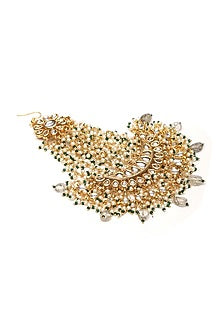 Gold Finish Kundan Polki & Stone Pasa