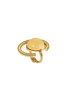 Gold Finish Adjustable Lyon Ring