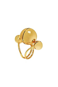 Gold Finish Adjustable Kyoto Ring