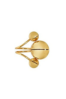 Gold Finish Adjustable Kyoto Ring
