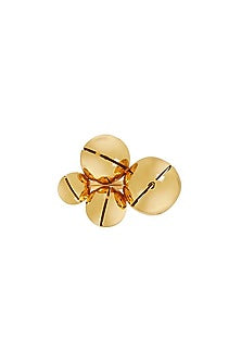 Gold Finish Adjustable Cluster Ring