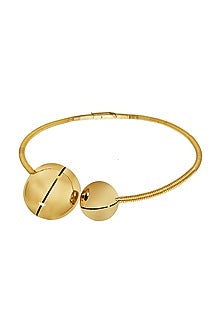 Gold Finish Choker Necklace