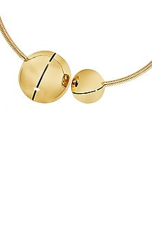 Gold Finish Choker Necklace