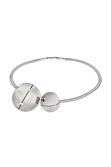 White Finish Choker Necklace