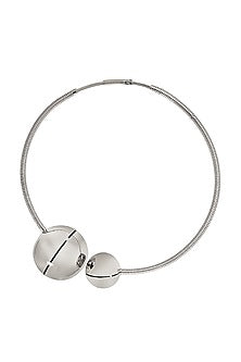 White Finish Choker Necklace