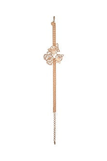 Gold Finish Flutter Choker Necklace