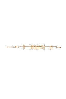 Gold Finish Pearl Choker Necklace