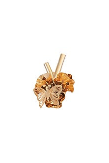 Gold Finish Rose Ring