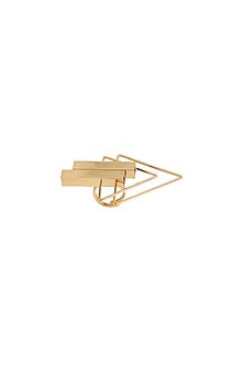 Gold Finish Triangle Ring