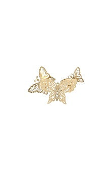 Gold Finish Butterfly Ring