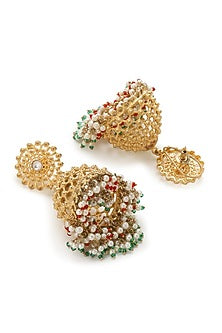 Gold Finish Dangler Earrings