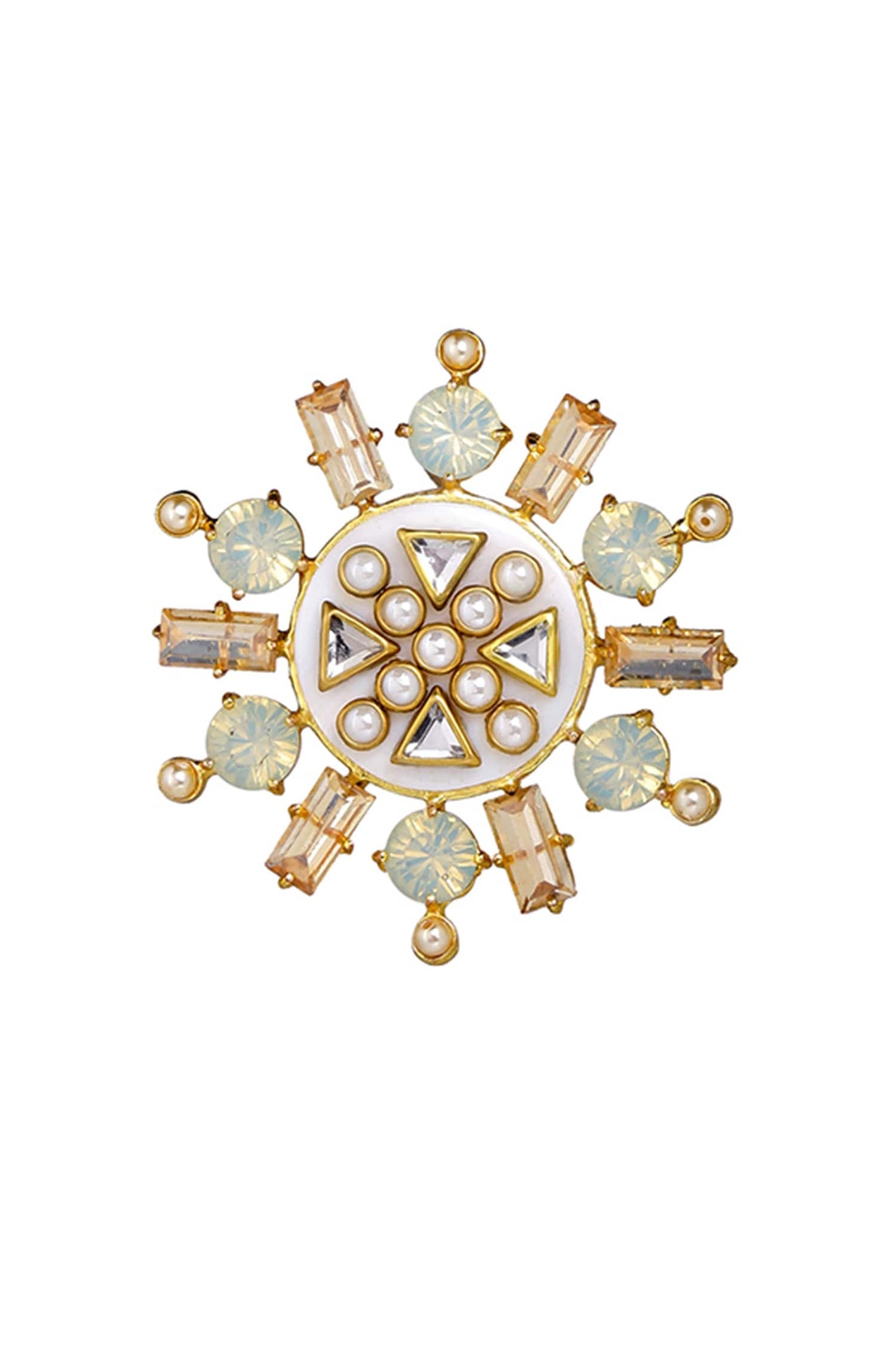 Rubaina Kundan Stud Earrings 