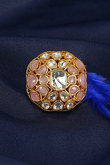 Gold Polki & Semi-Precious Stone Ring