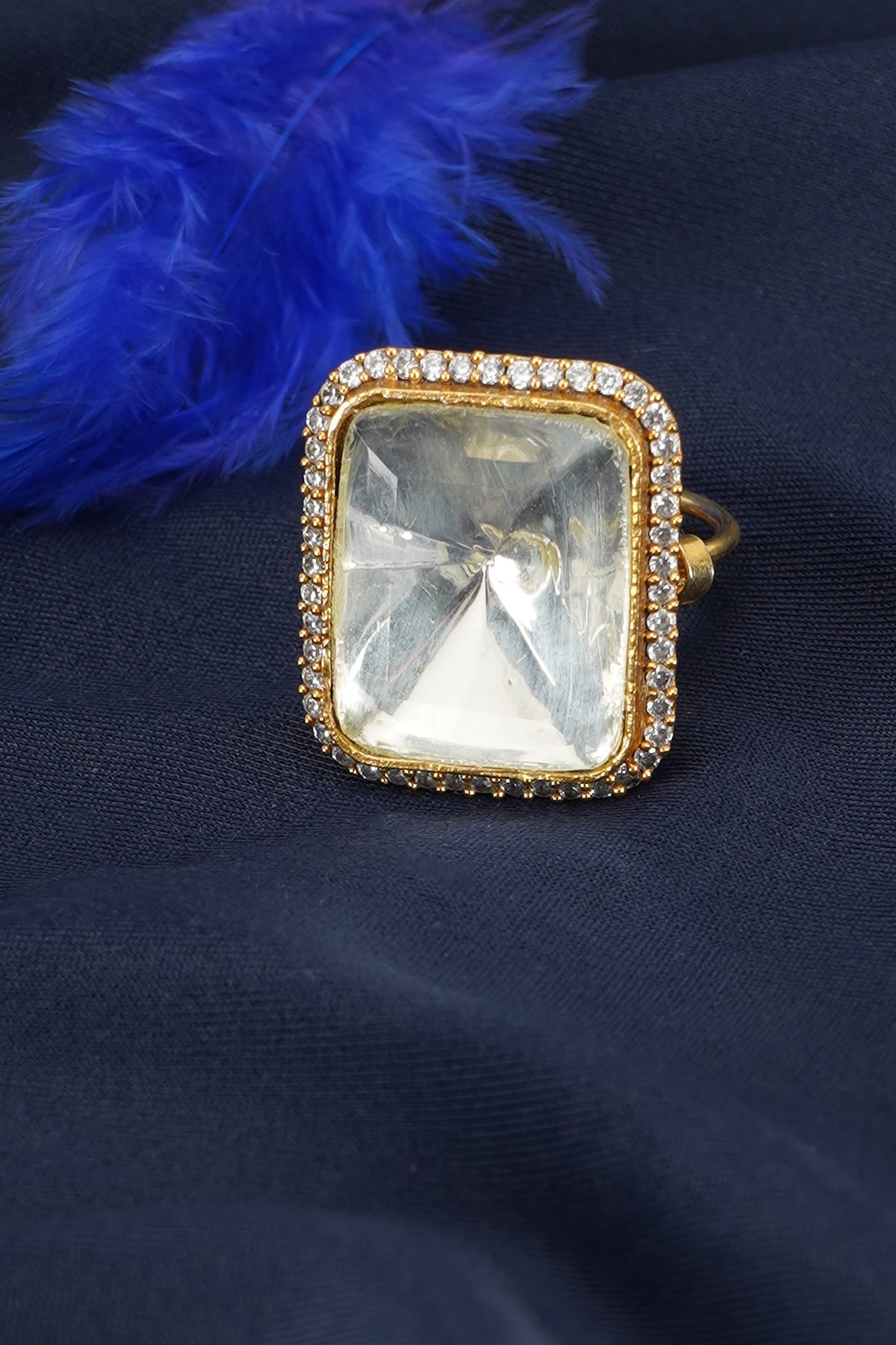 Gold Semi-Precious Stone Ring
