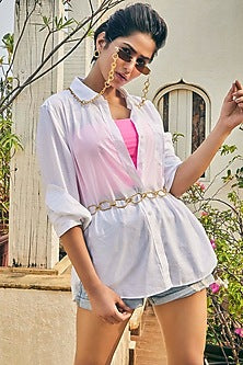 Gold Finish Crudo Catene Waist Belt