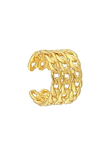 Gold Finish Stackable Layered Ring