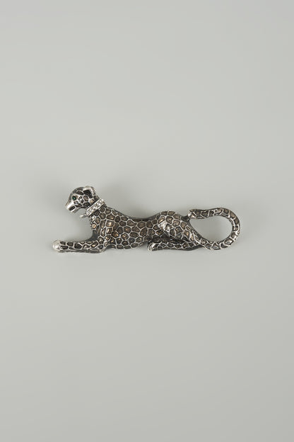 Silver Finish Shadow Hunter Embellished Brooch