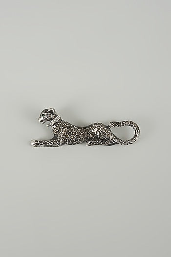 Silver Finish Shadow Hunter Embellished Brooch