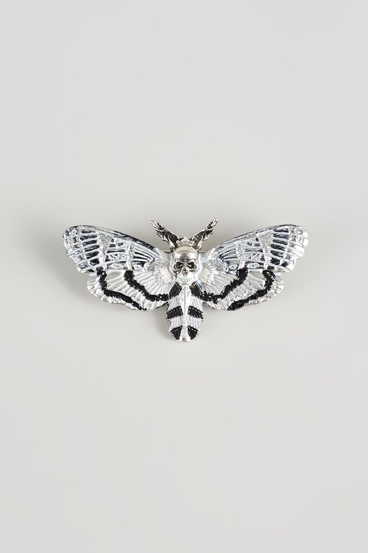 Silver Finish Gothic Butterfly Brooch
