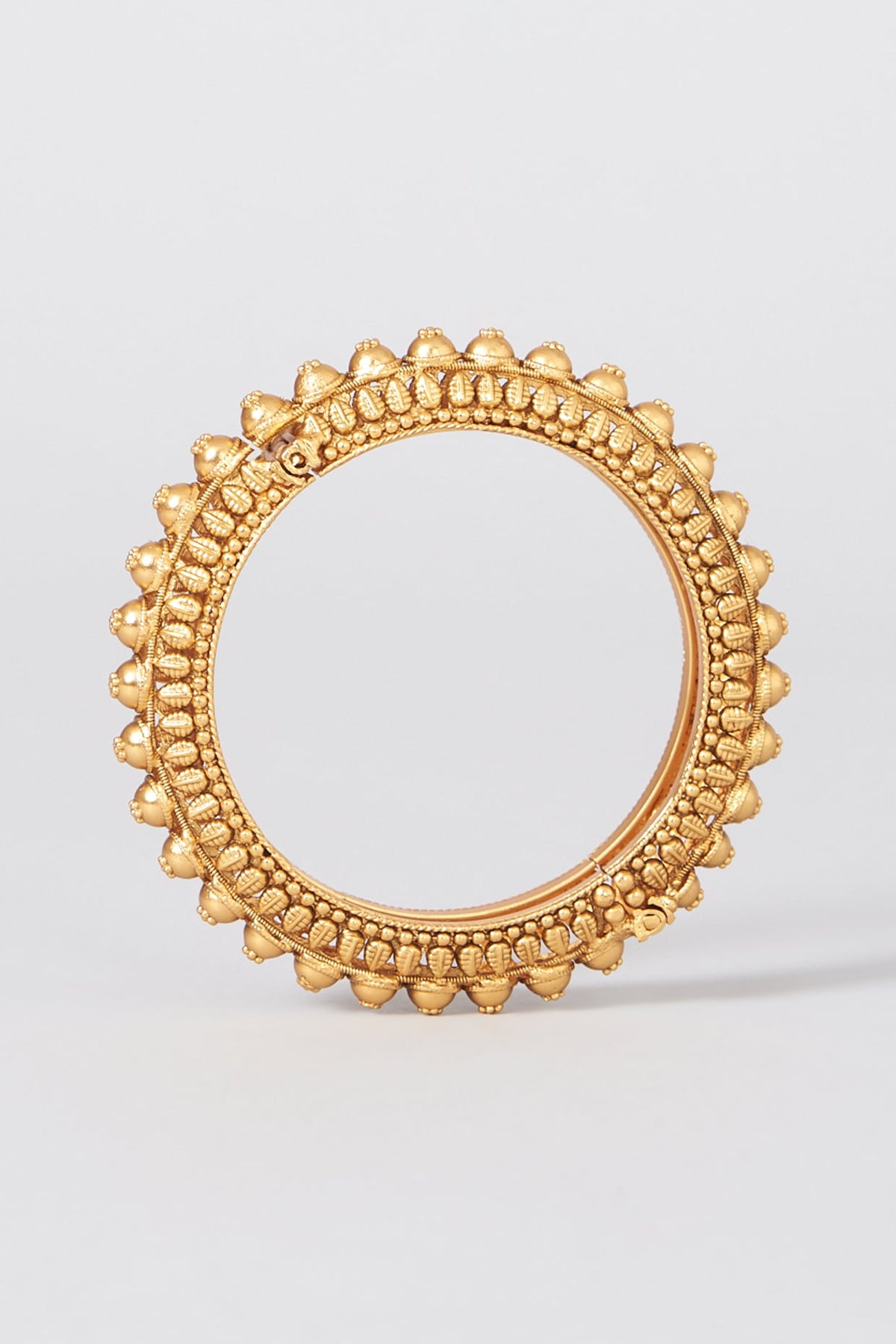 Gold Finish Openable Bangles (Set of 2)
