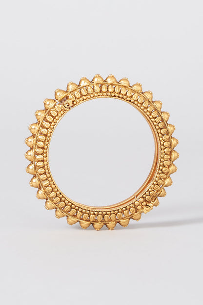 Gold Finish Openable Bangles (Set of 2)