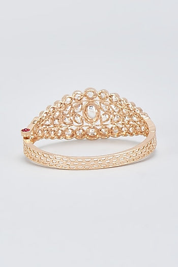 Gold Finish Kundan Polki Kada