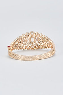 Gold Finish Kundan Polki Kada