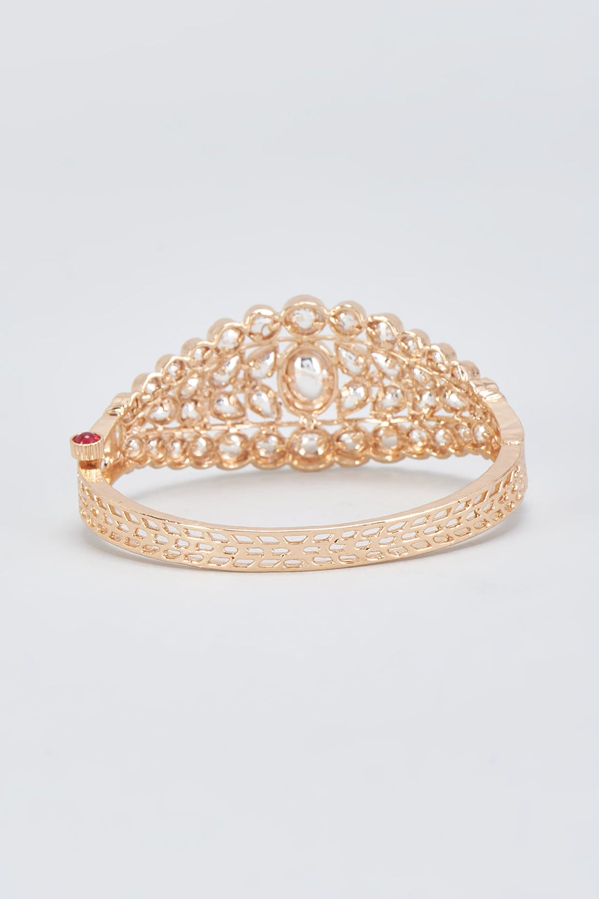 Gold Finish Kundan Polki Kada