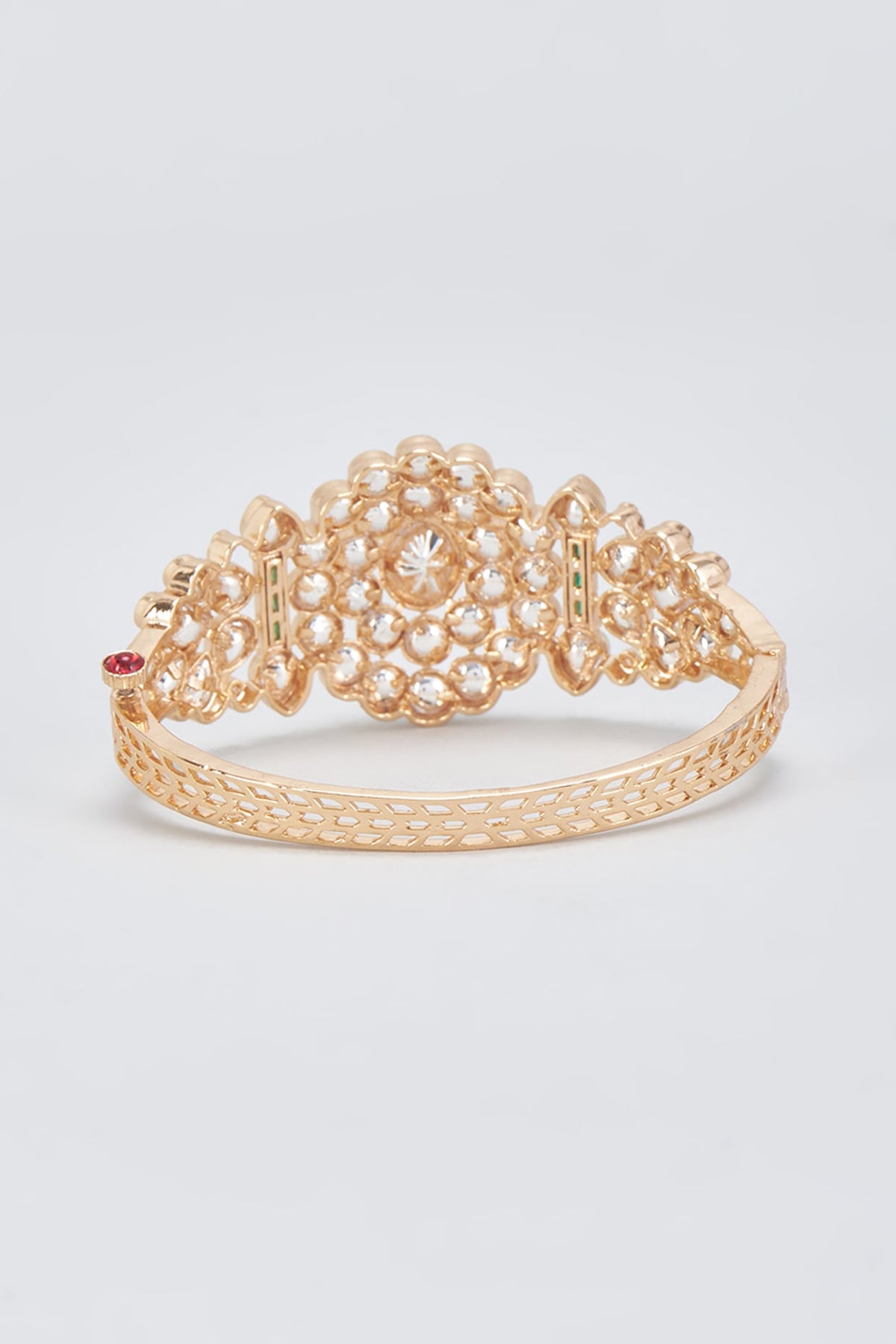 Gold Finish Kundan Polki Kada