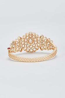 Gold Finish Kundan Polki Kada