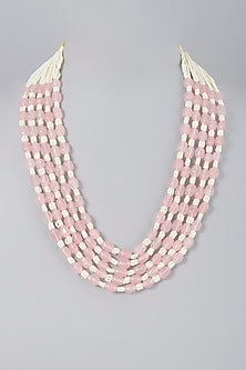 Pink Pearl Long Necklace