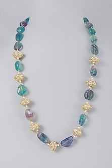Multi-Colored Stones Long Necklace