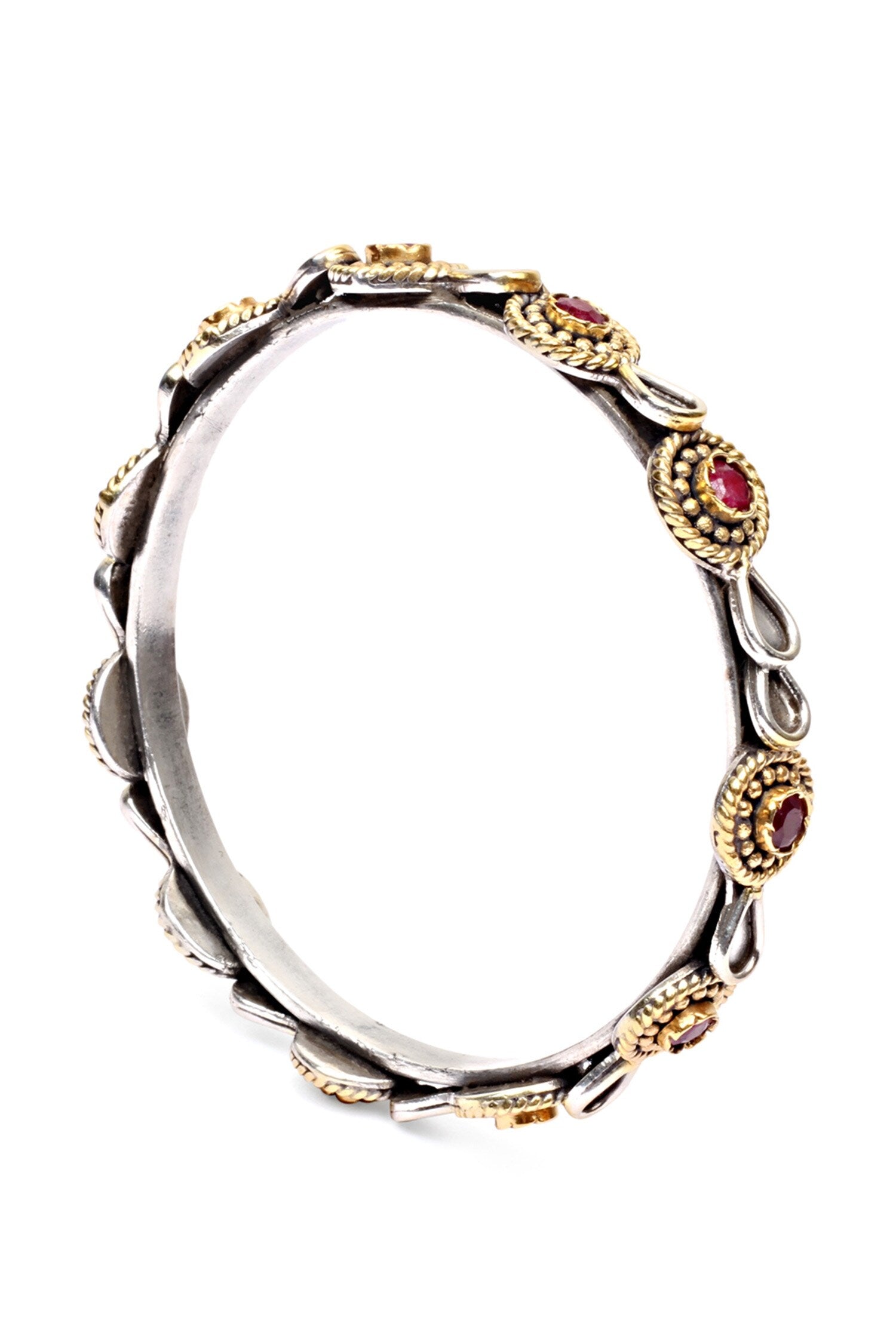 Isha Ruby Embellished Bracelet - Single Pc 