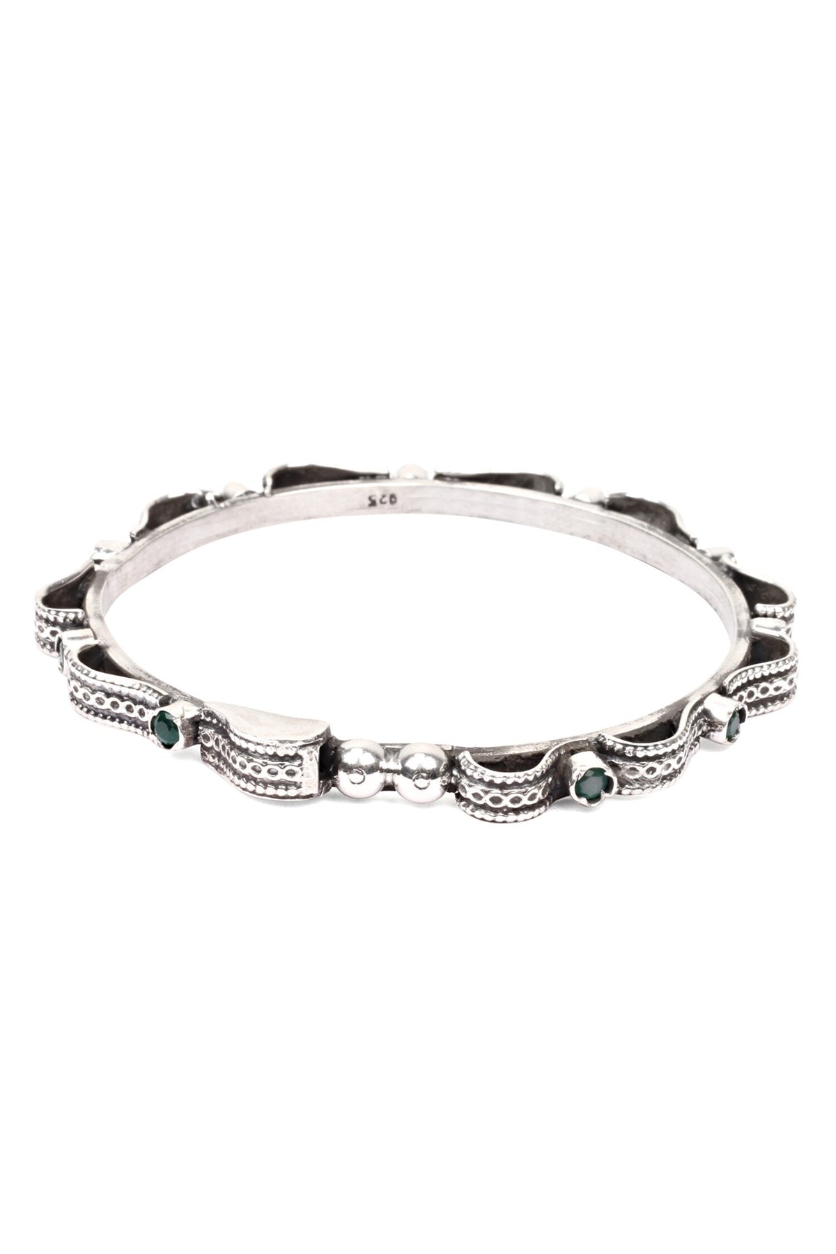 Saniya Emerald Embellished Bracelet - Single Pc 