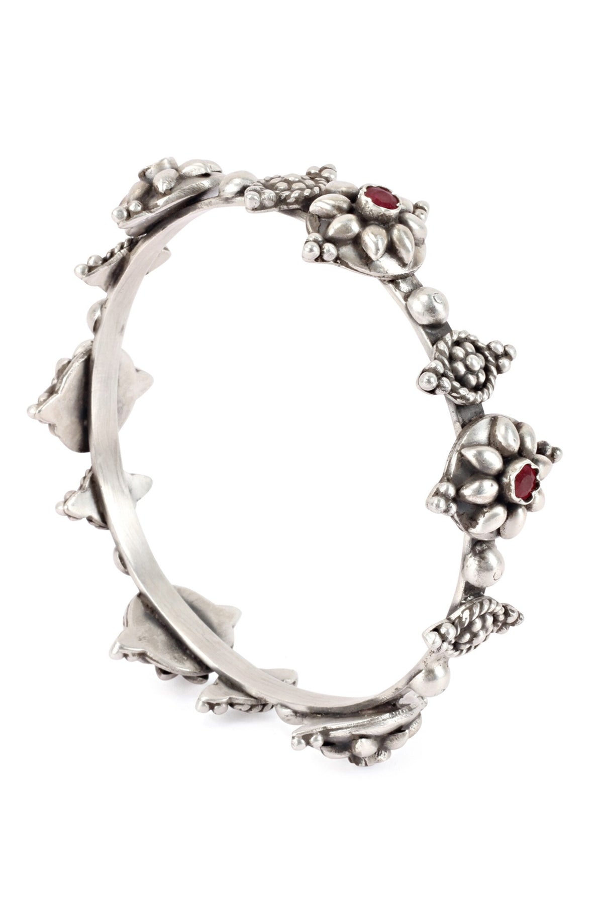 Ira Embellished Oxidised Bracelet 
