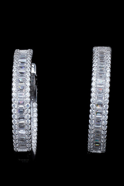 Shaya Silver Huggie 