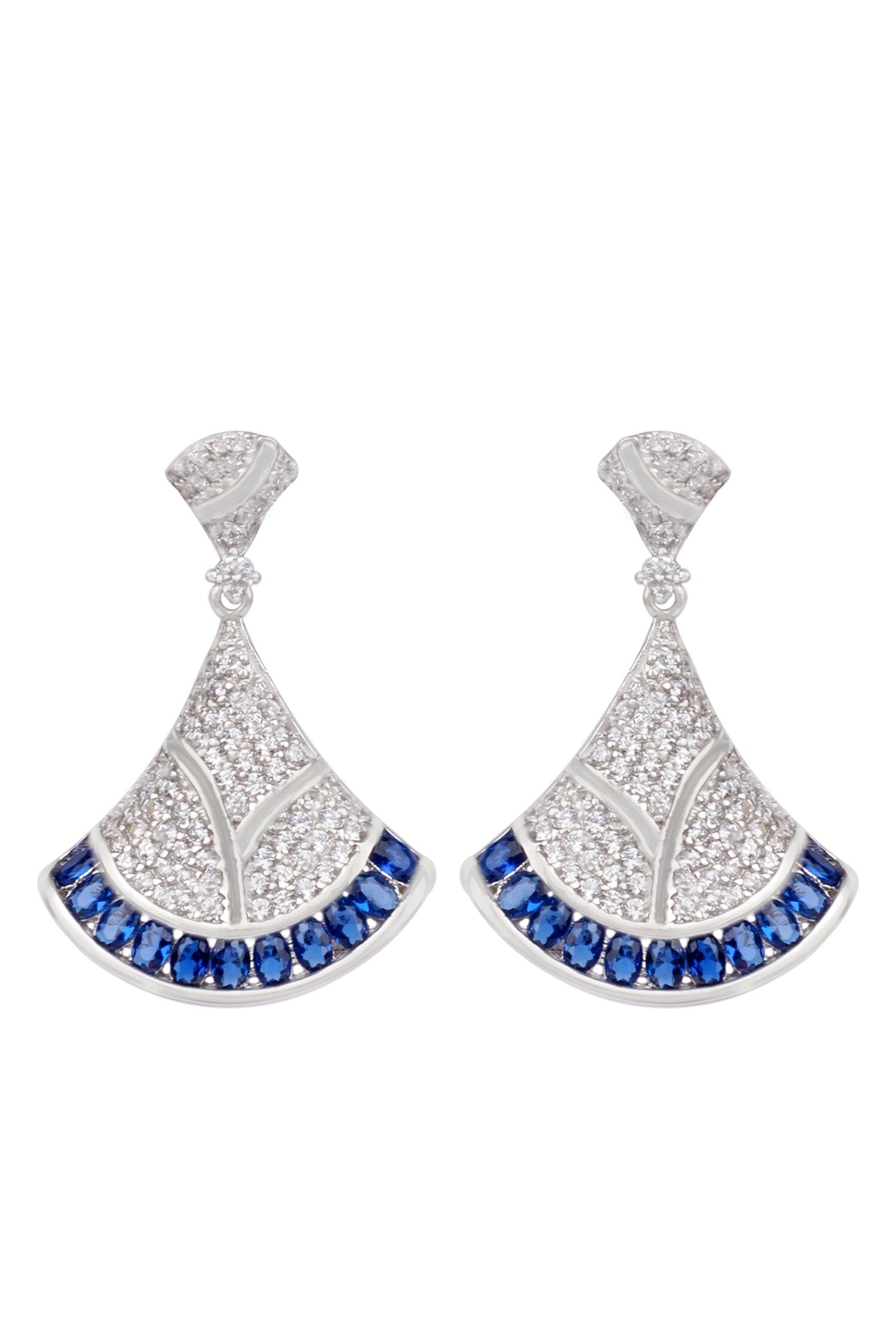 Saniya Silver Drop Earrings 