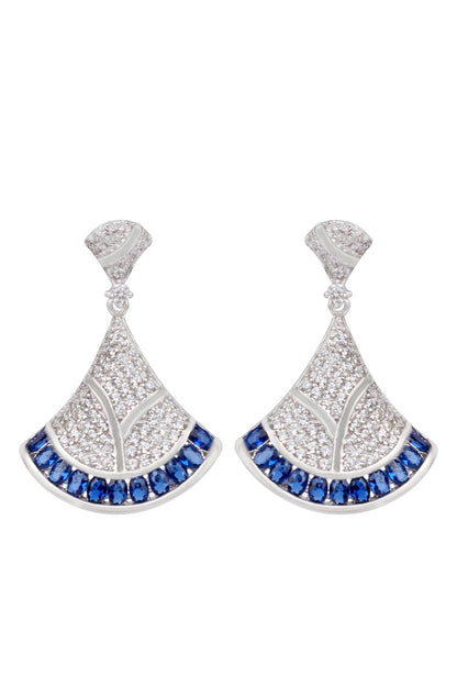 Saniya Silver Drop Earrings 