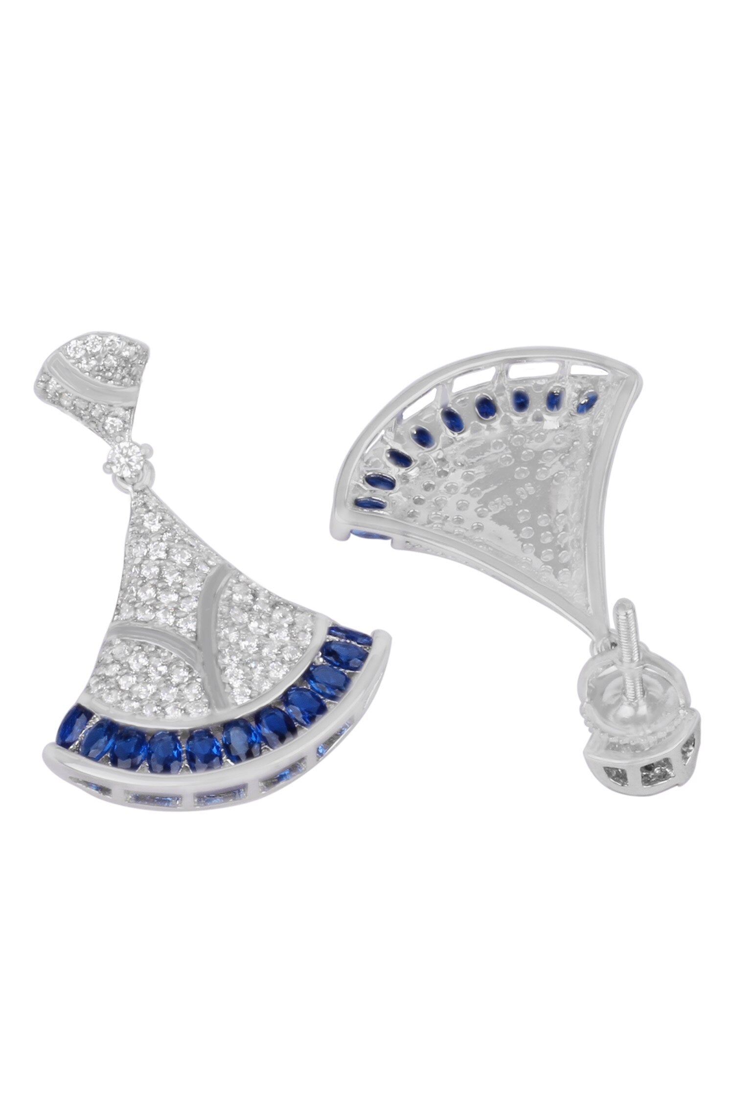 Saniya Silver Drop Earrings 
