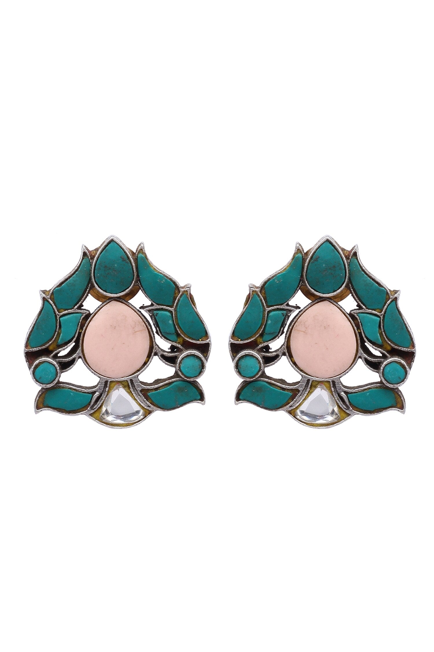 Sophia Leaf Shaped Studs 