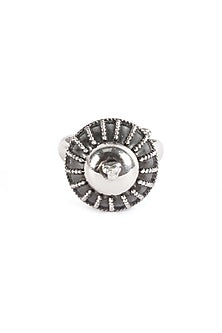 Silver Finish Ring In Sterling Silver