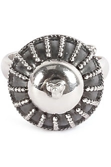 Silver Finish Ring In Sterling Silver