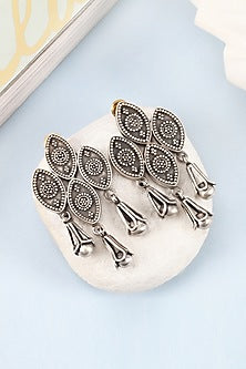 Silver Handcrafted Stud Earrings In Sterling Silver
