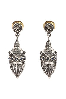 Silver Finish Dangler Earrings In Sterling Silver