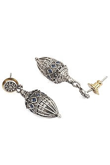 Silver Finish Dangler Earrings In Sterling Silver