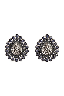 Handcrafted Stud Earrings In Sterling Silver