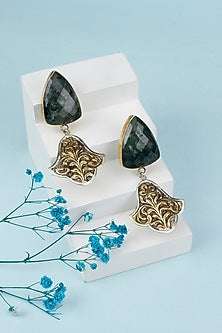 Gold Plated Labradorite Handcrafted Earrings